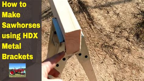 how to build sawhorses with metal brackets|crawford sawhorse brackets.